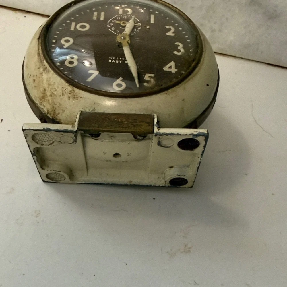 Vintage westclox Baby Ben Clock for repair or decor